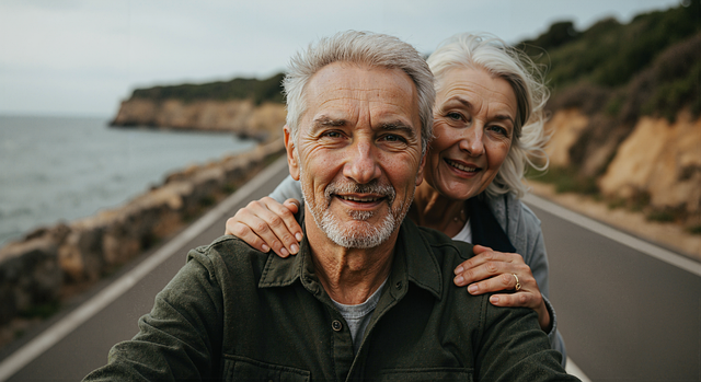 Clients reviewing retirement income options with an advisor